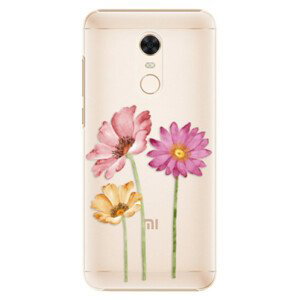Plastové pouzdro iSaprio - Three Flowers - Xiaomi Redmi 5 Plus