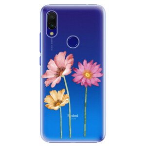 Plastové pouzdro iSaprio - Three Flowers - Xiaomi Redmi 7