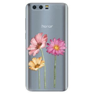 Odolné silikonové pouzdro iSaprio - Three Flowers - Huawei Honor 9
