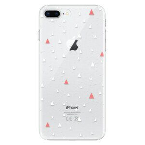 Plastové pouzdro iSaprio - Abstract Triangles 02 - white - iPhone 8 Plus