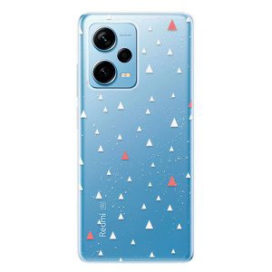 Odolné silikonové pouzdro iSaprio - Abstract Triangles 02 - white - Xiaomi Redmi Note 12 Pro 5G / Poco X5 Pro 5G