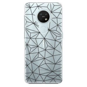 Plastové pouzdro iSaprio - Abstract Triangles 03 - black - Nokia 7.2