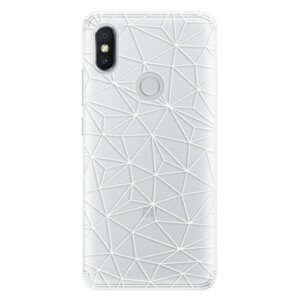 Silikonové pouzdro iSaprio - Abstract Triangles 03 - white - Xiaomi Redmi S2