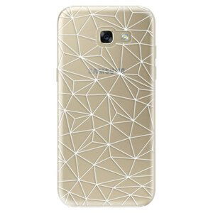 Odolné silikonové pouzdro iSaprio - Abstract Triangles 03 - white - Samsung Galaxy A5 2017