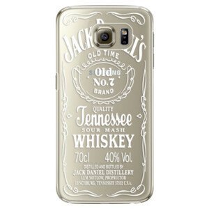 Plastové pouzdro iSaprio - Transparent White Jack - Samsung Galaxy S6 Edge