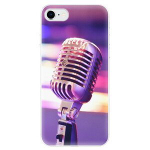 Odolné silikonové pouzdro iSaprio - Vintage Microphone - iPhone SE 2020