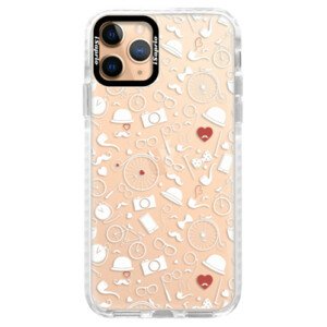 Silikonové pouzdro Bumper iSaprio - Vintage Pattern 01 - white - iPhone 11 Pro