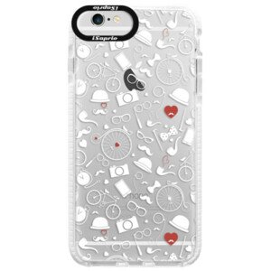 Silikonové pouzdro Bumper iSaprio - Vintage Pattern 01 - white - iPhone 6 Plus/6S Plus