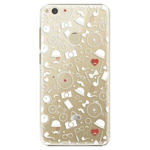 Plastové pouzdro iSaprio - Vintage Pattern 01 - white - Huawei P9 Lite 2017