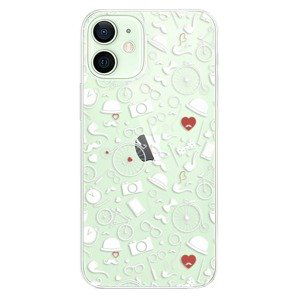 Plastové pouzdro iSaprio - Vintage Pattern 01 - white - iPhone 12