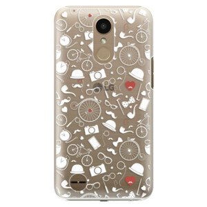 Plastové pouzdro iSaprio - Vintage Pattern 01 - white - LG K10 2017