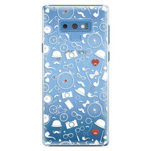 Plastové pouzdro iSaprio - Vintage Pattern 01 - white - Samsung Galaxy Note 9