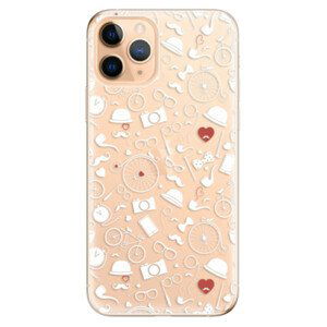 Odolné silikonové pouzdro iSaprio - Vintage Pattern 01 - white - iPhone 11 Pro