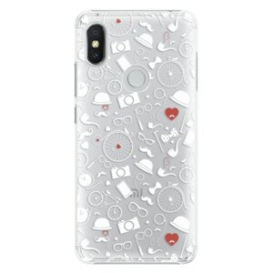 Plastové pouzdro iSaprio - Vintage Pattern 01 - white - Xiaomi Redmi S2