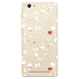 Plastové pouzdro iSaprio - Vintage Pattern 01 - white - Xiaomi Redmi 3