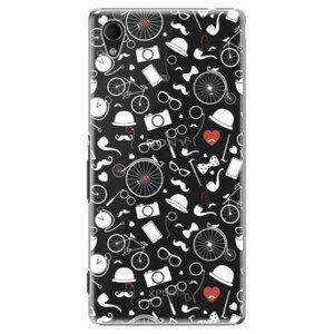 Plastové pouzdro iSaprio - Vintage Pattern 01 - white - Sony Xperia M4