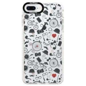 Silikonové pouzdro Bumper iSaprio - Vintage Pattern 01 - black - iPhone 8 Plus