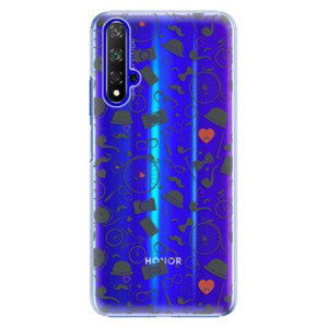 Plastové pouzdro iSaprio - Vintage Pattern 01 - black - Huawei Honor 20