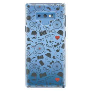 Plastové pouzdro iSaprio - Vintage Pattern 01 - black - Samsung Galaxy Note 9