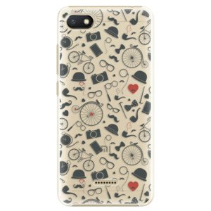 Plastové pouzdro iSaprio - Vintage Pattern 01 - black - Xiaomi Redmi 6A