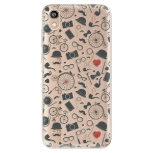 Odolné silikonové pouzdro iSaprio - Vintage Pattern 01 - black - Huawei Honor 8S