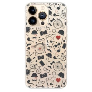 Odolné silikonové pouzdro iSaprio - Vintage Pattern 01 - black - iPhone 13 Pro