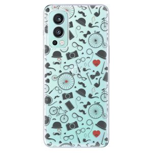 Odolné silikonové pouzdro iSaprio - Vintage Pattern 01 - black - OnePlus Nord 2 5G