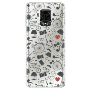 Odolné silikonové pouzdro iSaprio - Vintage Pattern 01 - black - Xiaomi Redmi Note 9 Pro / Note 9S