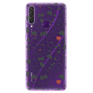 Odolné silikonové pouzdro iSaprio - Vintage Pattern 01 - black - Huawei Y6p