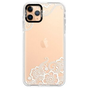 Silikonové pouzdro Bumper iSaprio - White Lace 02 - iPhone 11 Pro Max