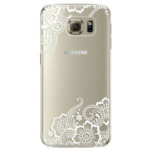 Plastové pouzdro iSaprio - White Lace 02 - Samsung Galaxy S6 Edge Plus