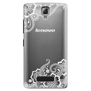 Plastové pouzdro iSaprio - White Lace 02 - Lenovo A2010