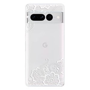 Odolné silikonové pouzdro iSaprio - White Lace 02 - Google Pixel 7 Pro 5G