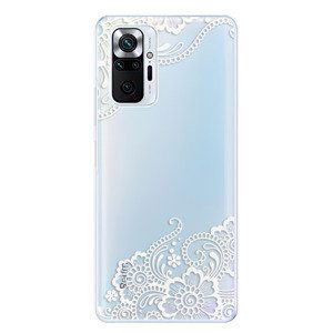 Odolné silikonové pouzdro iSaprio - White Lace 02 - Xiaomi Redmi Note 10 Pro