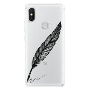 Silikonové pouzdro iSaprio - Writing By Feather - black - Xiaomi Redmi S2