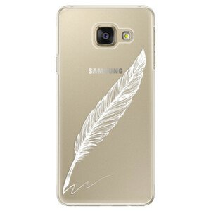 Plastové pouzdro iSaprio - Writing By Feather - white - Samsung Galaxy A3 2016