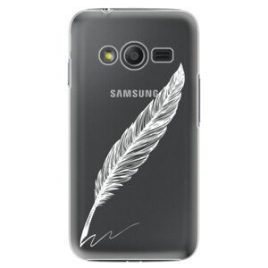 Plastové pouzdro iSaprio - Writing By Feather - white - Samsung Galaxy Trend 2 Lite