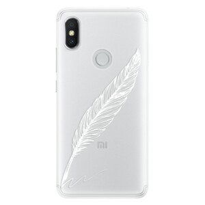 Silikonové pouzdro iSaprio - Writing By Feather - white - Xiaomi Redmi S2