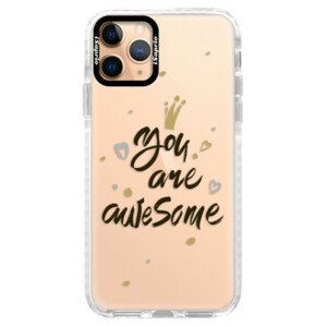 Silikonové pouzdro Bumper iSaprio - You Are Awesome - black - iPhone 11 Pro