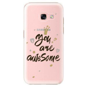 Plastové pouzdro iSaprio - You Are Awesome - black - Samsung Galaxy A3 2017