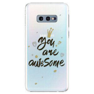 Plastové pouzdro iSaprio - You Are Awesome - black - Samsung Galaxy S10e