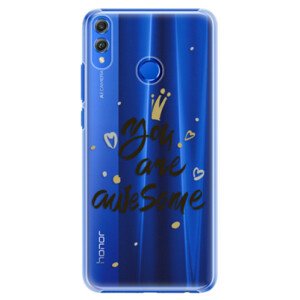 Plastové pouzdro iSaprio - You Are Awesome - black - Huawei Honor 8X