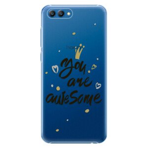 Plastové pouzdro iSaprio - You Are Awesome - black - Huawei Honor View 10