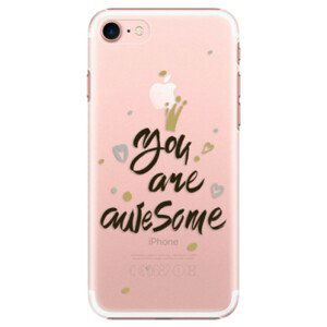 Plastové pouzdro iSaprio - You Are Awesome - black - iPhone 7