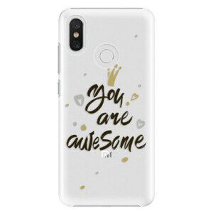 Plastové pouzdro iSaprio - You Are Awesome - black - Xiaomi Mi 8