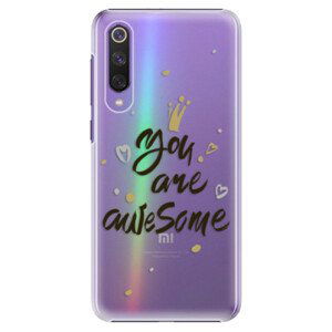 Plastové pouzdro iSaprio - You Are Awesome - black - Xiaomi Mi 9 SE