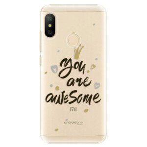Plastové pouzdro iSaprio - You Are Awesome - black - Xiaomi Mi A2 Lite