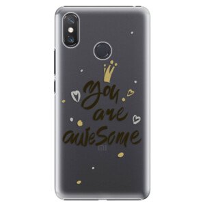 Plastové pouzdro iSaprio - You Are Awesome - black - Xiaomi Mi Max 3