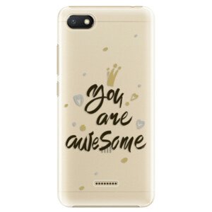 Plastové pouzdro iSaprio - You Are Awesome - black - Xiaomi Redmi 6A