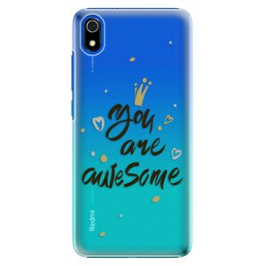 Plastové pouzdro iSaprio - You Are Awesome - black - Xiaomi Redmi 7A